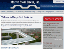 Tablet Screenshot of marlynsteel.com